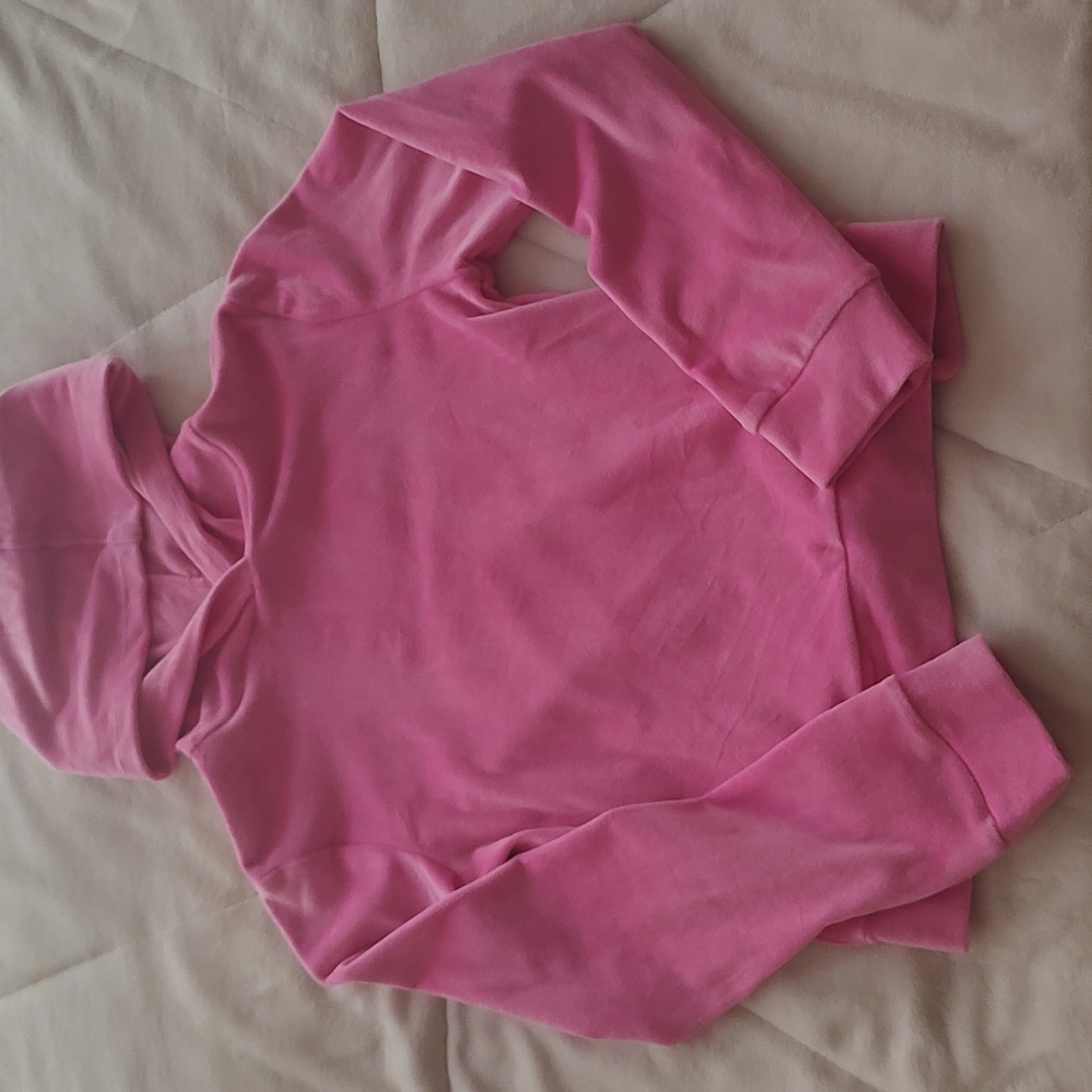 Girls velour hoodie